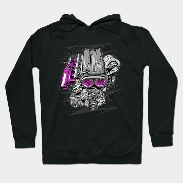 Nissan's RB26 Engine Hoodie by racingfactory